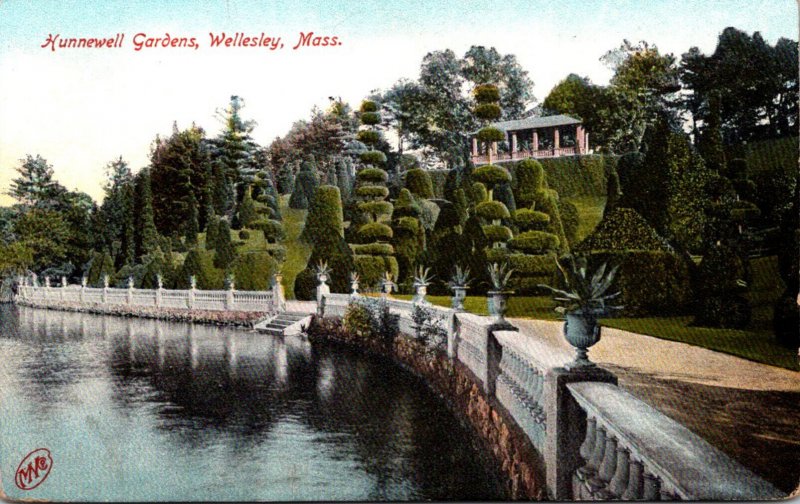 Massachusetts Wellesley Hunnewell Gardens General View