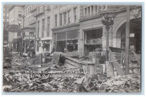 c1910 Third St Arcade Entrance Flood Disaster Collapse Dayton Ohio Postcard