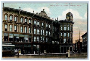 1910 Foster Stevens & Co. Campau Square Grand Rapids Michigan MI Postcard