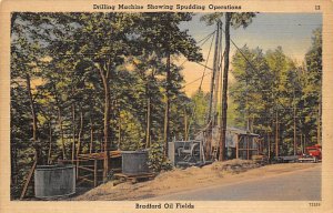 Bradford Oil Fields near Derrick City, Pennsylvania USA 1911 