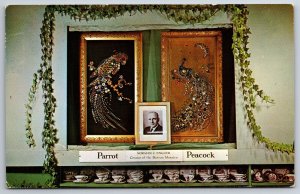 Interior~Button Mosaics Where-Away Gift Shop Lakeview Arkansas~Vintage Postcard