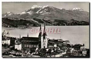 Modern Postcard Luzern Switzerland