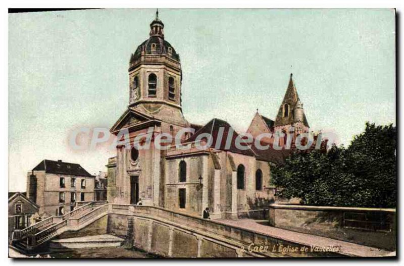 Postcard Caen Old Church Vaucelles