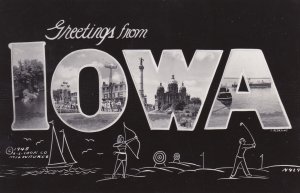 Greetings From Iowa Real Photo