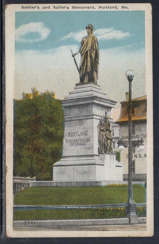 Soldiers and Sailors Monument,Portland,ME BIN