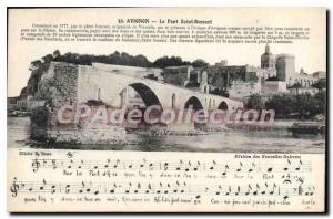 Old Postcard Pont St Benezet Avignon