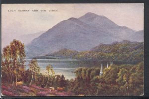 Scotland Postcard - Loch Achray and Ben Venue    RS14077