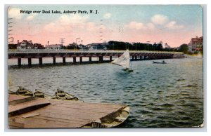 Bridge Over Deal Lake Asbury Park New Jersey NJ DB Postcard O18