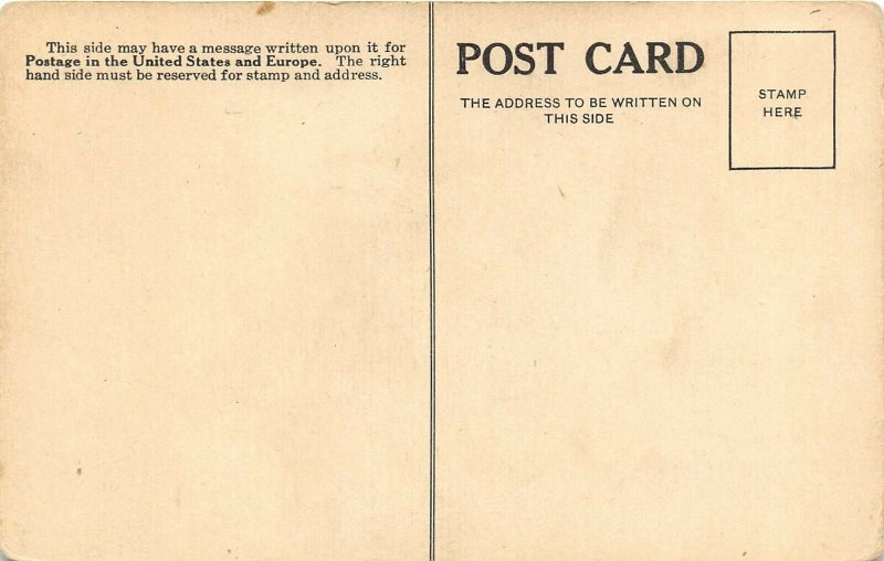 Perry Iowa 1910 Postcard Congregational Church