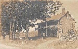 RPPC Maple Farm, West Townshend, Vermont Windham County 1912 Antique Photo