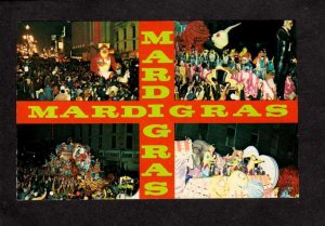 LA Mardi Gras Parade Floats Lent New Orleans Louisiana Postcard