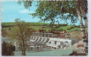 Beechwood Hydroelectric Dam, Saint John River, New Brunswick, Vintage Postcard