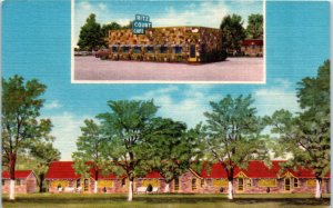 1940s Ritz Court and Cafe Tourist Court Walnut Ridge AR Postcard