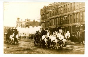 MN - Minneapolis. Fire Dept. Apparatus in Scandanavian District ca 1904 *RPPC