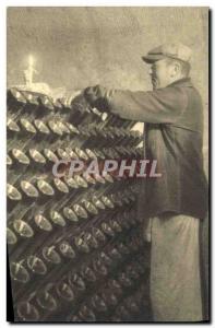 Old Postcard Folklore Wine Vintage Perrier-Jou?t Epernay An agitator