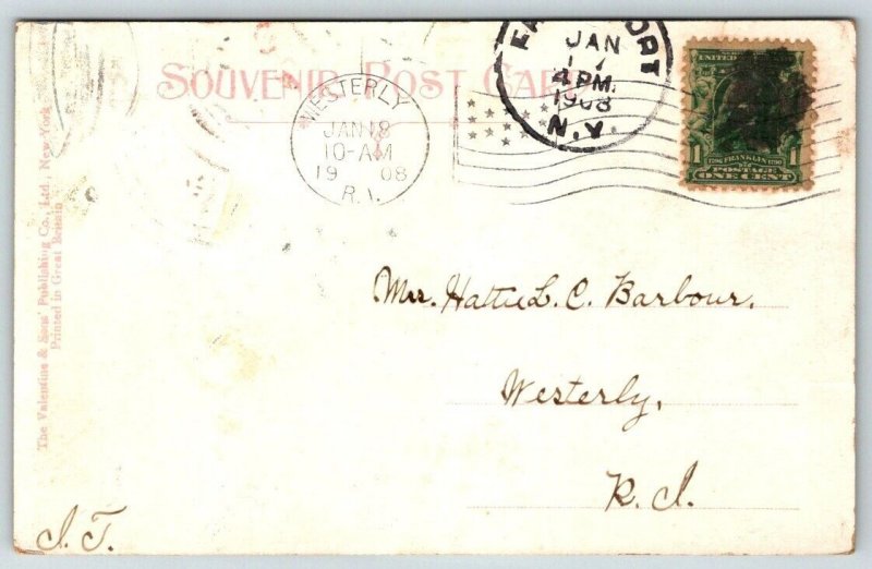 The Armory  Utica  New York   Postcard  1908