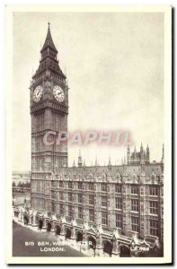 Old Postcard London Big Ben Westminster