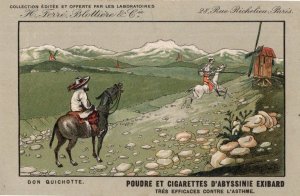 Don Quichotte Cigarettes Tobacco Antique Advertising Postcard