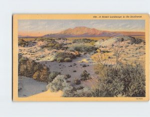 Postcard A Desert Landscape in the Southwest