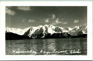 RPPC Resurrection Bay Seward Alaska AK UNP Real Photo Postcard C9