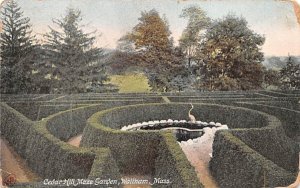Cedar Hill Maze Garden in Waltham, Massachusetts