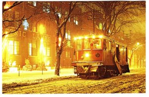 Toronto Transit Sweeper Car, Dufferin Street at Night, Ontario