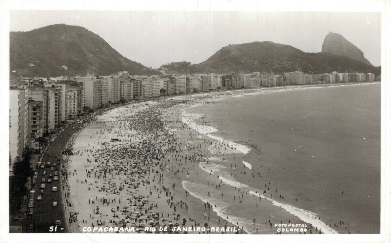 Brazil Copacabana Rio De Janeiro RPPC RPPC 06.52