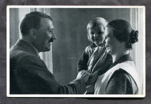 h2775- GERMANY 1930s Original Collectable Card. Hitler & Mother. Nazi Propaganda