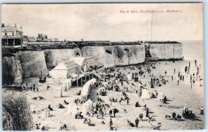 CLIFTONVILLE, MARGATE Kent England  Birdseye PALM BAY  Beach ca 1910s  Postcard