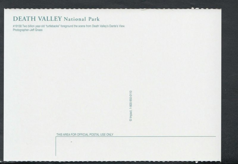 America Postcard - Death Valley National Park, Nevada    RR5205