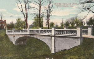Indiana Terre Haute Bridge Highland Lawn 1909