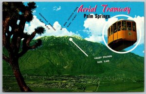 Palm Springs California 1960s Postcard Aerial Tramways Mt. San Jacinto Park