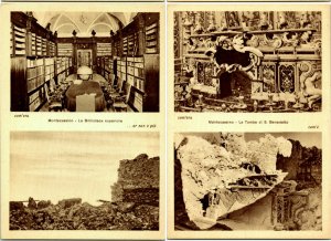 Lot of 2 Montecassino Itlay Postcards GGA Benefit Abbey Reconstruction