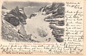 Austria 1899 Kaiser Franz Joseph Spitze Tukettpass Brentagruppe postcard B999