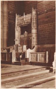 uk22373 bishops throne liverpool cathedral real photo uk
