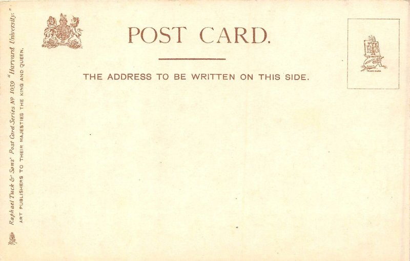 Cambridge Massachusetts c1906 Postcard Harvard University