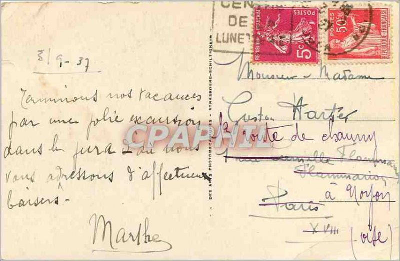 Old Postcard Morez Jura General view