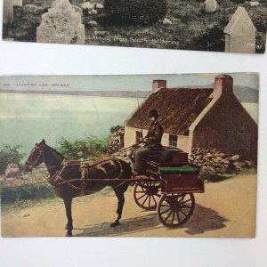 IRELAND UK POSTCARDS LOT OF 5 Postmark Abbey Killarney Athlone Westminster