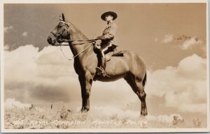 Byron Harmon #965 RCMP Royal Canadian Mounted Police Unused RPPC Postcard E82