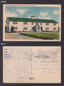 Postcard, United States, Camp Upton NY, Post Headquarters