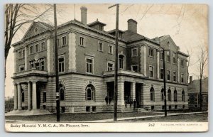 Mt Pleasant Iowa~Seeley Memorial YMCA~People @ Entrance~1909 C U Williams