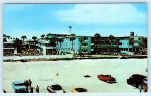 DAYTONA BEACH, Florida FL~ Roadside Motel SANIBEL WAVECREST c1950s Cars Postcard