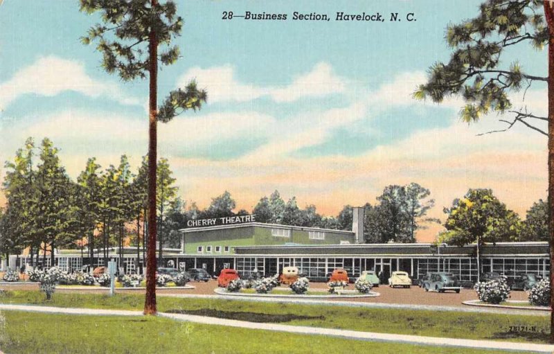 Havelock North Carolina Cherry Theatre Vintage Postcard JI658460