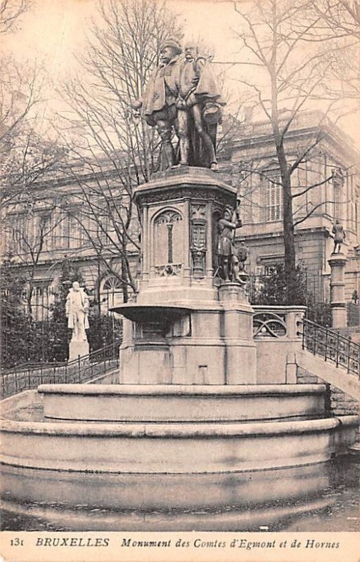 Monument des Comtes d'Egmont et de Hornes Bruxelles Belgium Unused 