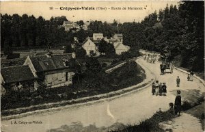 CPA CRÉPY-en-VALOIS - Route de Mermont (423497)
