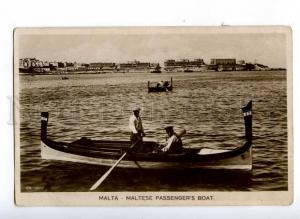 190440 MALTA maltese passengers boat Vintage photo postcard