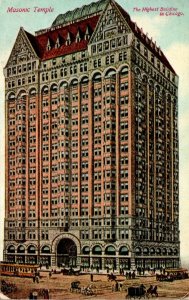 Illinois Chicago Masonic Temple 1910