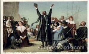 Landing of Pilgrims, Gisbert American History Unused 