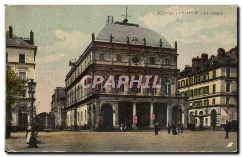 Le Havre - The Theater - Old Postcard