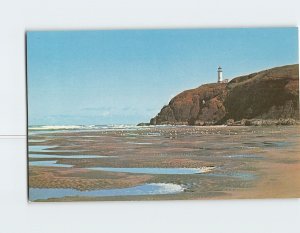 Postcard Benson Beach North Head Lighthouse Long Beach Washington USA